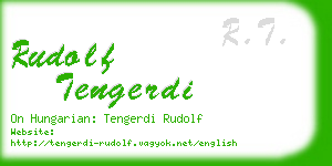 rudolf tengerdi business card